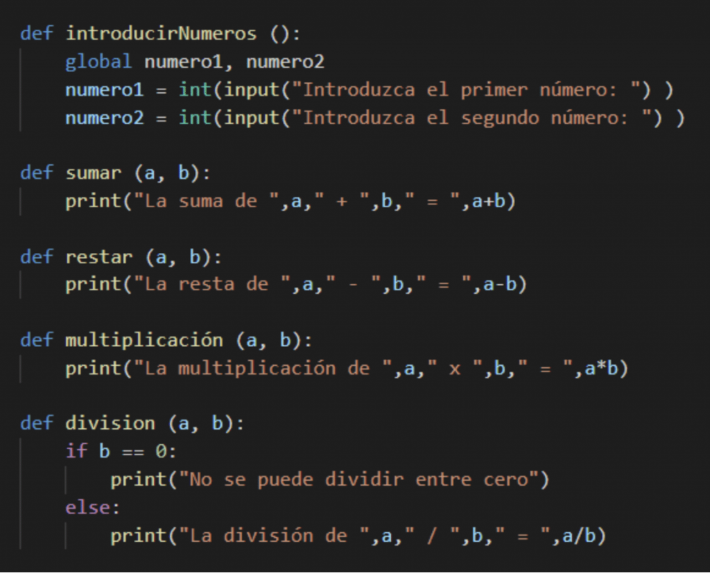 Calculadora en python