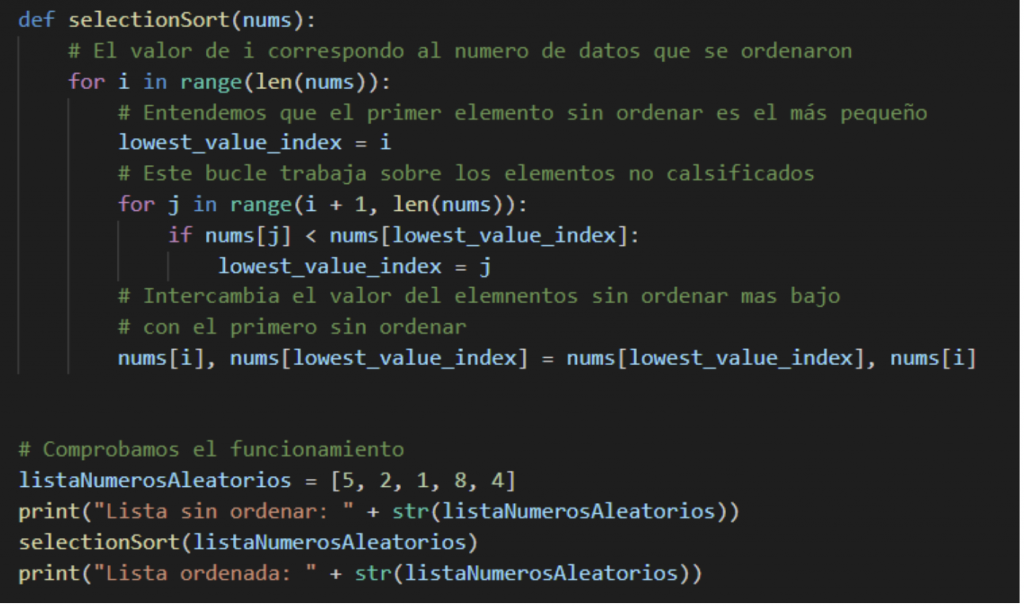 Ordenação Bubble Sort com Python 