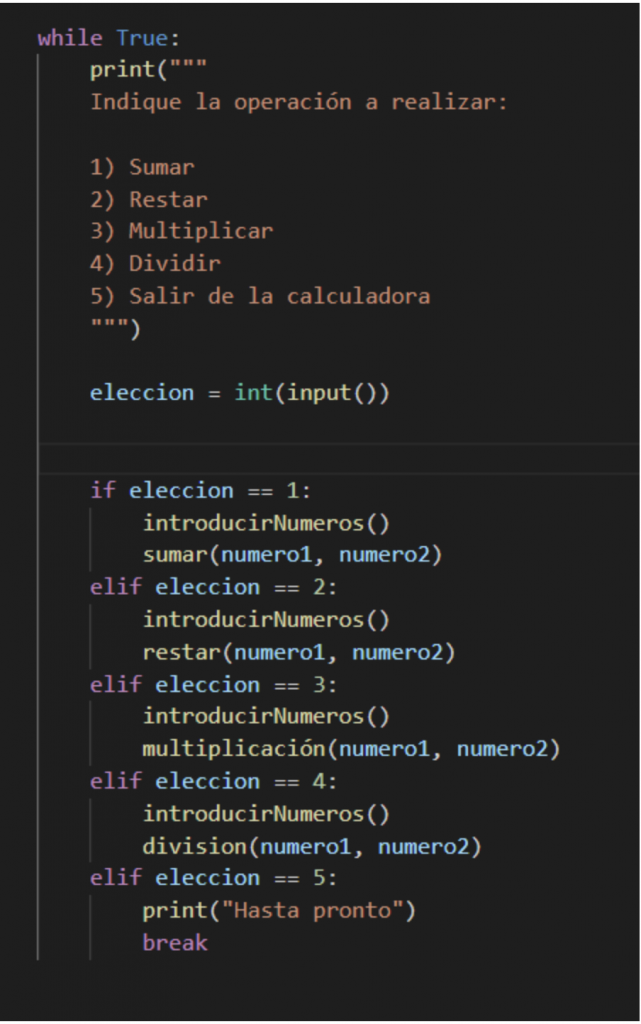 how to make a calculator in python