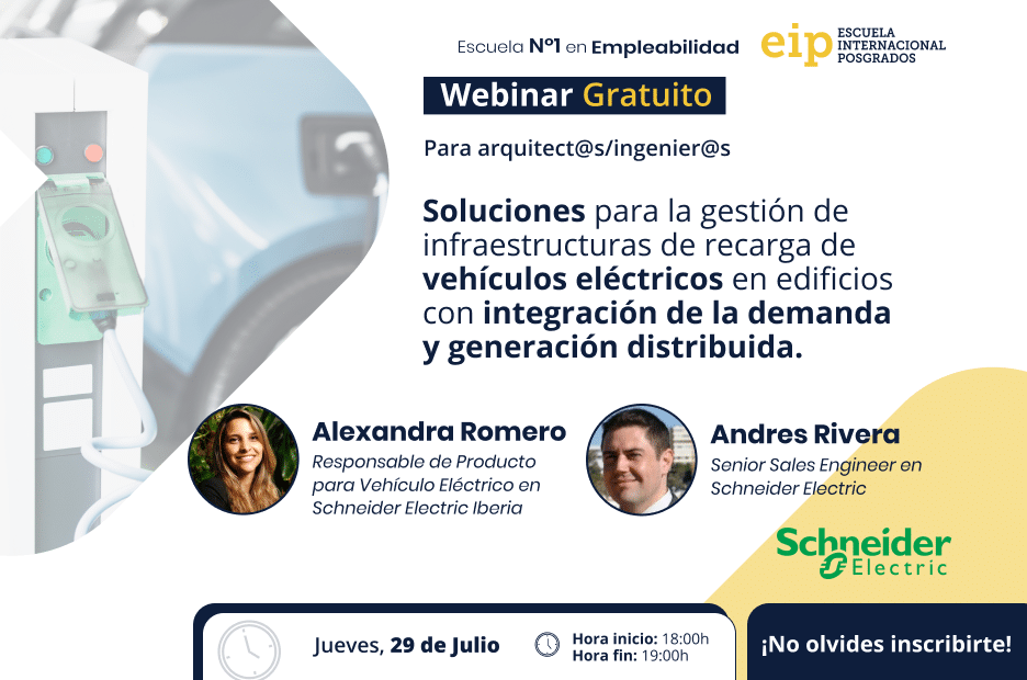 Webinar: Solutions for the management of electric vehicle charging infrastructure in buildings with demand integration and distributed generation Webinar