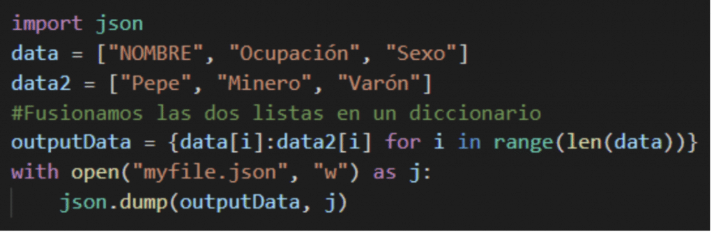 json files