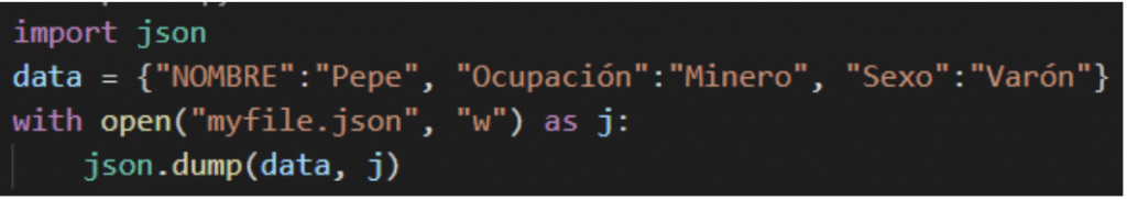 como leer y escribir un archivo json en python