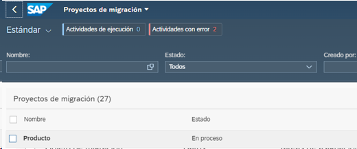 Migración de datos en SAP