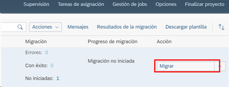 Migración de datos en SAP
