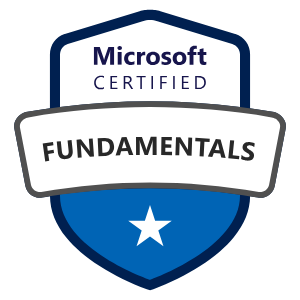 microsoft certified fundamentals badge svg