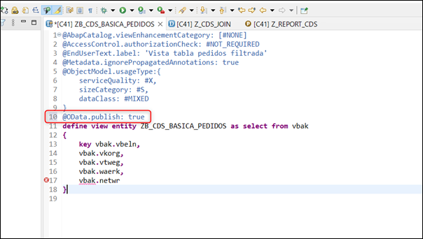 Publicar vistas CDS en SAP 4 image 30