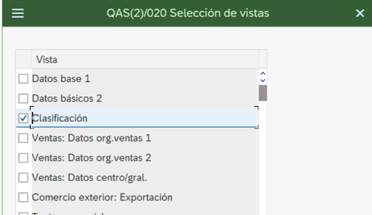 Materiales en SAP